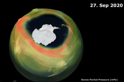 O&ugrave; le trou le plus large de la couche d'ozone est-il apparu ?