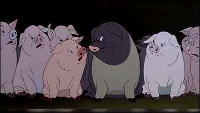 Boule de Neige et Napol&eacute;on sont deux cochons qui s&rsquo;opposent politiquement.