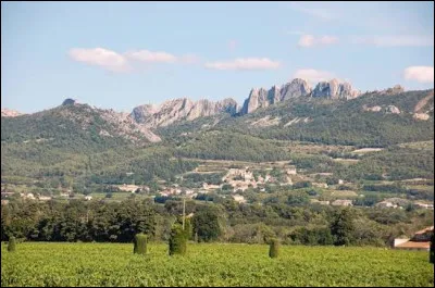 Les dentelles de Montmirail sont des cr&ecirc;tes calcaires situ&eacute;es &agrave; l'ouest du Mont Ventoux.