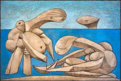 R&eacute;alis&eacute;e en 1937, ''La Baignade'' est une toile peinte par l'artiste...
