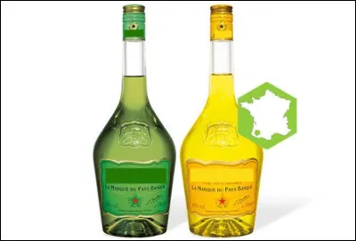 Quelle liqueur basque est de couleur jaune ou verte ?