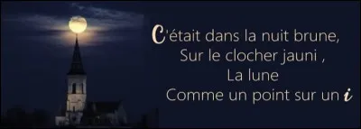 Ce vers est extrait de la "Ballade &agrave; la lune" de Charles Baudelaire.