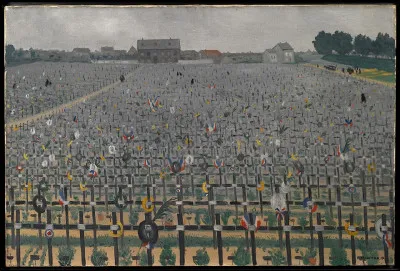 Quel peintre a repr&eacute;sent&eacute; ''Le Cimeti&egrave;re de Ch&acirc;lon-sur-Marne'' ?