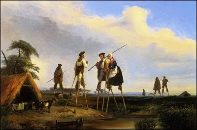 Grimp&eacute;s sur des &eacute;chasses, ces bergers &eacute;voquent une r&eacute;gion fran&ccedil;aise.Laquelle ?