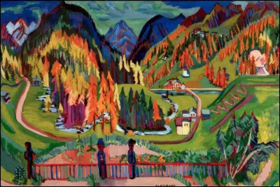 Qui a peint ''La Vall&eacute;e de Sertig en automne'' ?