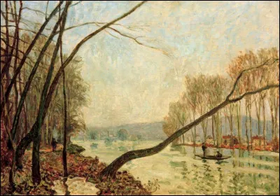 Qui a peint ce tableau intitul&eacute; ''Rives de la Seine pr&egrave;s de Bougival'' ?