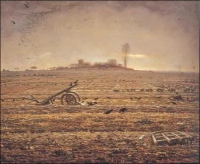 Qui a peint cette toile intitule 'L'hiver aux corbeaux' ?