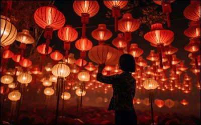 Lors de quelle f&ecirc;te traditionnelle asiatique c&eacute;l&egrave;bre-t-on le Nouvel An lunaire en lan&ccedil;ant des lanternes et en partageant des g&acirc;teaux de lune ?