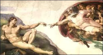 Quel génie italien de la Renaissance a peint en 1512 la fresque intitulée : "La création d'Adam" ? On peut aller l'admirer sur la voûte de la chapelle Sixtine :