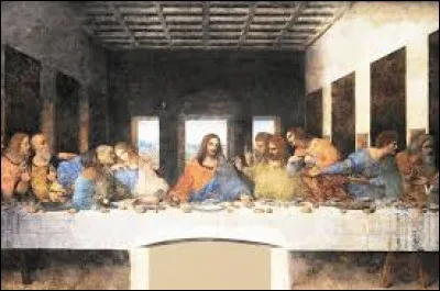 Quel est le nom de cette célèbre fresque biblique peinte par Léonard de Vinci en 1498 ? Elle se trouve dans la salle de réfectoire du couvent Santa Maria delle Grazie à Milan :