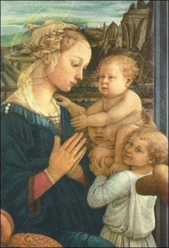 Grand peintre italien n  Florence en 1406. Il a peint notamment 'Vierge  l'Enfant et deux anges'.