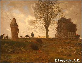 Quel peintre a réalisé 'Paysage d'automne avec un groupe d'oies' ?