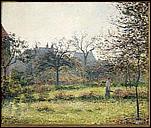 Quel peintre a réalisé 'Femme dans un verger, matinée d'automne, jardin d'Eragny' ?