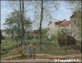 Quel peintre franais a ralis 'Paysage  Louveciennes : automne' ?