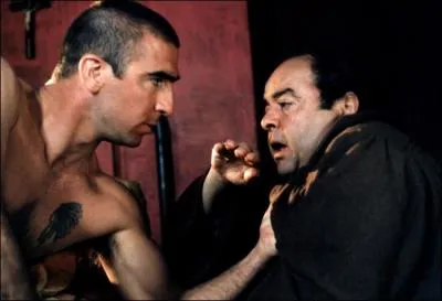 Dans ce film il est Frre Benoit face  Eric Cantona, c'est ... .