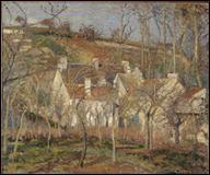 Quel peintre impressionniste a ralis 'Les toits rouges, coin de village, effet d'hiver' ?