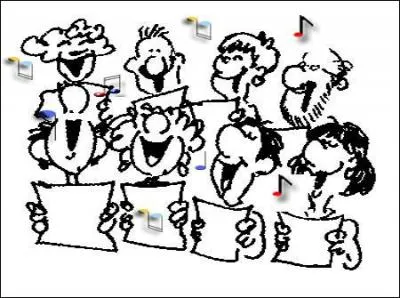 Nous ( CHANTER ) ... ... ... ... ... ... . en cours de musique.