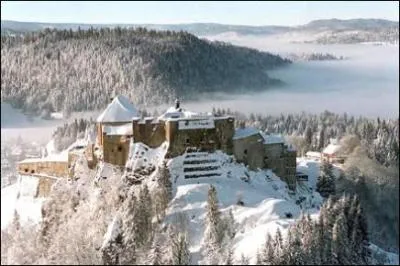 De quel massif provient cette photo du chateau de Joux ?
