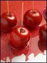 On trouve beaucoup cette friandise sur les ftes forraines, c'est la pomme... .
