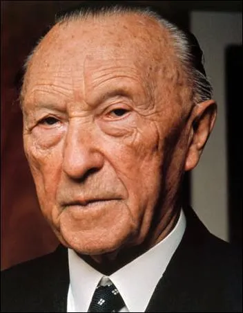 Il fut premier chancelier fdral de la rpublique d'Allemagne de 1949  1963. Qui est-ce ?
