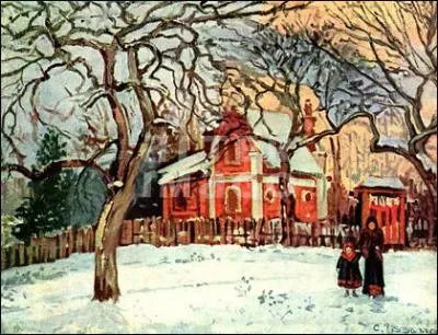 Quel peintre a reprsent 'Chtaigniers  Louveciennes' ?