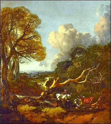 Quel peintre anglais a reprsent 'Arbre couch' ?