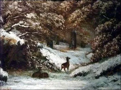 Qui a peint La remise des chevreuils en hiver ?