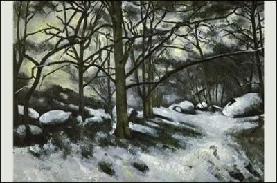 Qui a peint Sous-bois en hiver ?