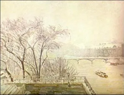 Qui peint Le Louvre un matin de neige ?