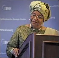 Premre femme lue Prsidente en Afrique, diplme en conomie, elle a battu au second tour un certain Georges Weah. Elle s'appelle Ellen Johnson Sirleaf et est  la tte