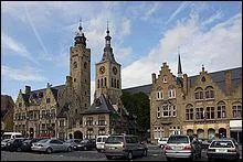 Arrose par l'Yser cette ville subit de graves dommages entre octobre et fin 1914, lors de la bataille qui s'y droula et dut tre entirement reconstruite. Il s'agit de :