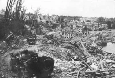 Quelle est cette ville de Basse-Normandie qui a t dtruite presque compltement ?