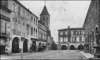 Quell est cette ville du Gers qui est une bastide et qui a une glise appele : glise Saint-Laurent ?