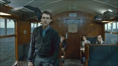 Que dit Neville  un groupe de mangemorts dans le train ?
