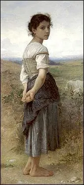 Quel peintre de style acadmique n en 1825 a ralis 'La jeune bergre' ?