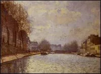 Quel peintre a reprsent 'Le canal St Martin' ?