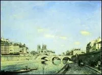 Quel peintre nerlandais a reprsent 'La Seine et Notre Dame de Paris' ?