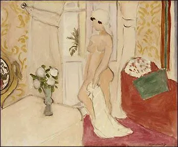 Qui a peint 'La jeune fille et le vase de fleurs ou le nu rose' ?