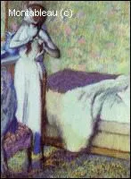 Qui a peint 'Jeune fille se tressant les cheveux' ?