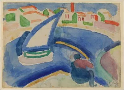 Qui a peint bateau  voile ?