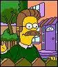 Comment s'appelle le voisin moustachu des Simpson ?