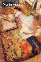 Qui a peint 'Jeune fille lisant sur le sol' ?