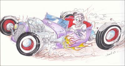 A en croire sa vitesse, il a d appuyer sur le...