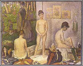 Qui a peint 'Les poseuses' ?