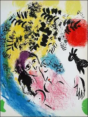 Qui a peint Les amoureux au soleil rouge ?