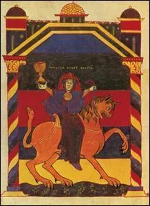 Quelle est la date de ce tableau du Beatus de Liebana (Commentaire sur l'apocalypse Saint Sever) ?