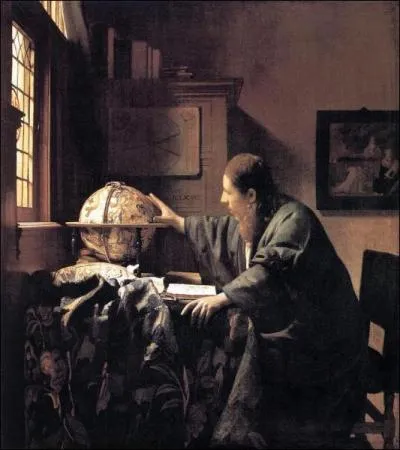 Quelle est la date de ce tableau de Vermeer (L'Astronome) ?