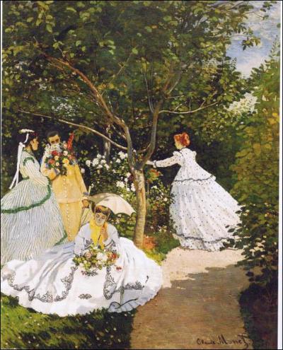 Quelle est la date de ce tableau de Claude Monet (Les Femmes au Jardin) ?