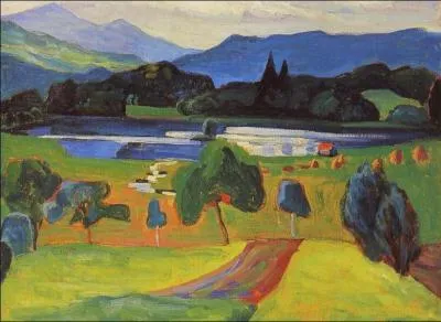Qui a peint 'Lac dans la montagne' ?