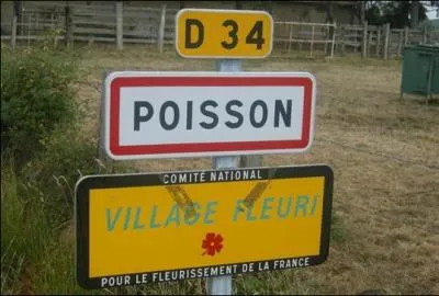 La commune de Poisson (Saône-et-Loire) est jumelée avec une commune de Meurthe-et-Moselle...